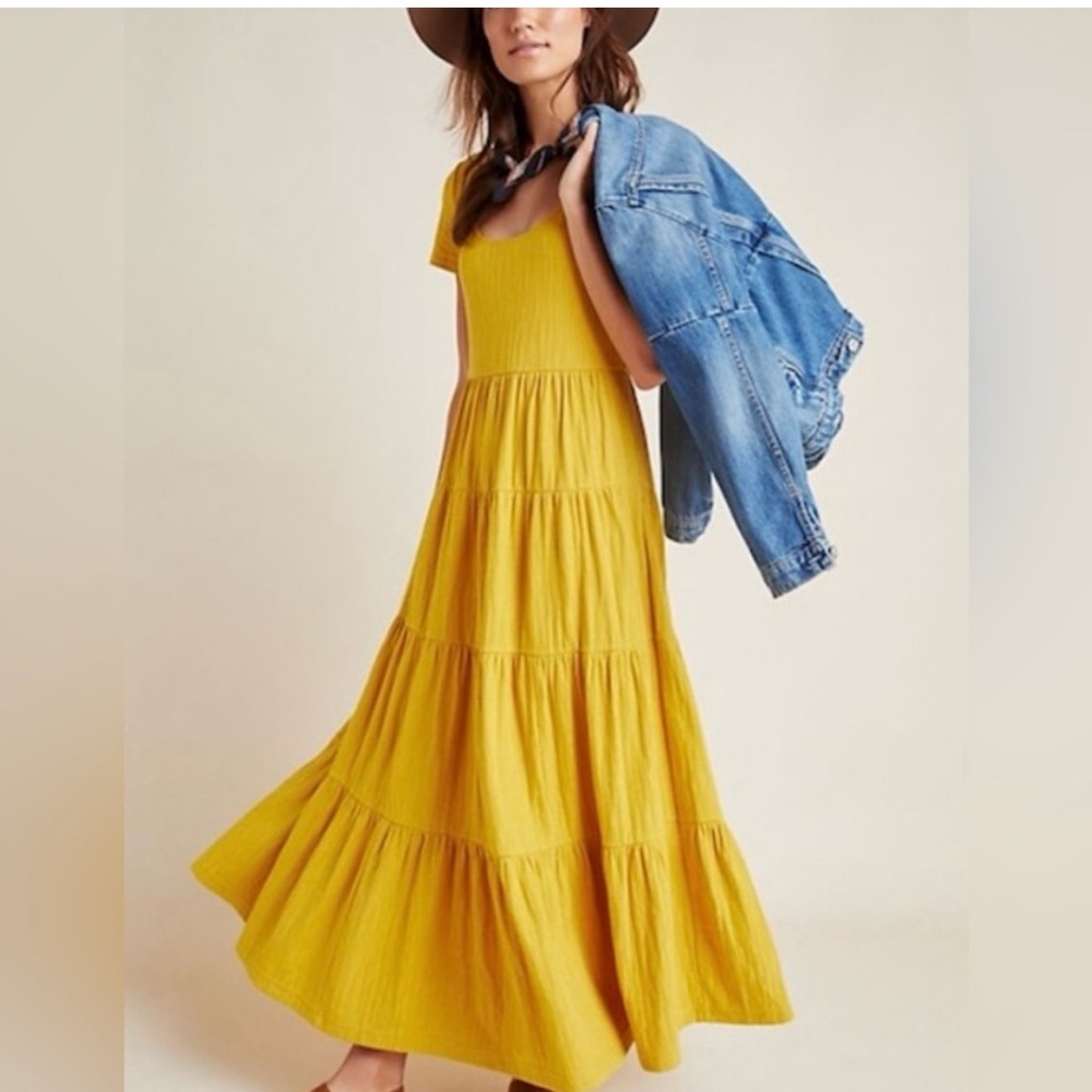Anthropologie Maeve Golden Top